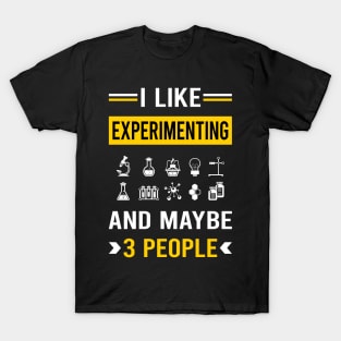 3 People Experimenting Experiment Experimentator T-Shirt